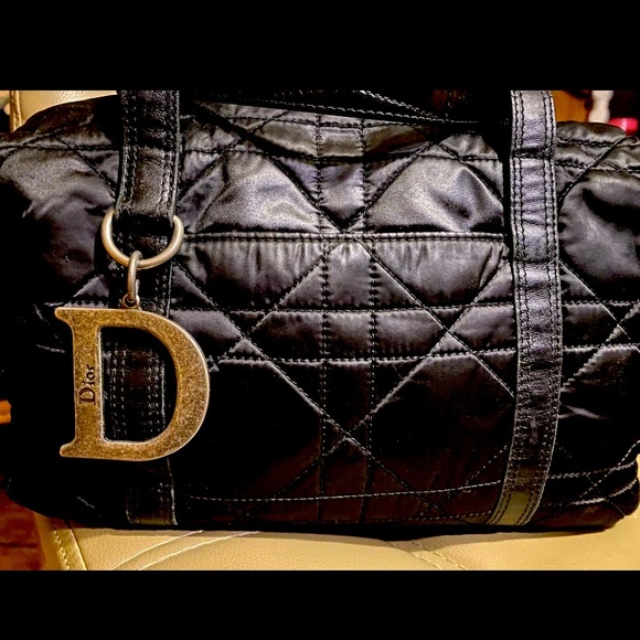 Auth CHRISTIAN DIOR Quilted Nylon  "Pre-owned". - Picture 1 of 13